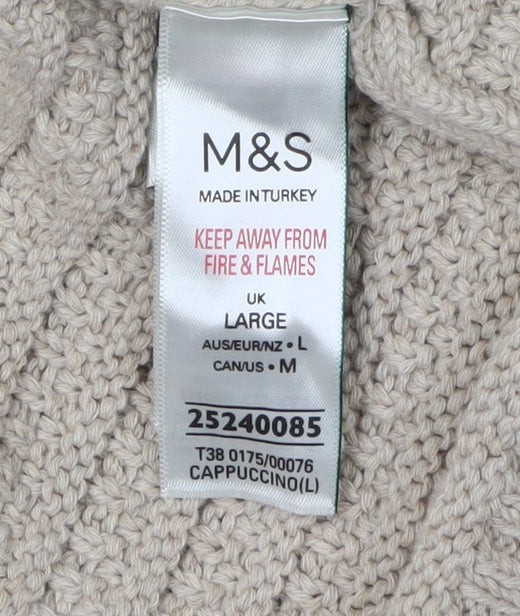 Marks and Spencer Women's Beige Cardigan L