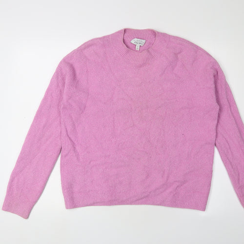 & Other Stories Women's Pink Crew Neck M Jumper