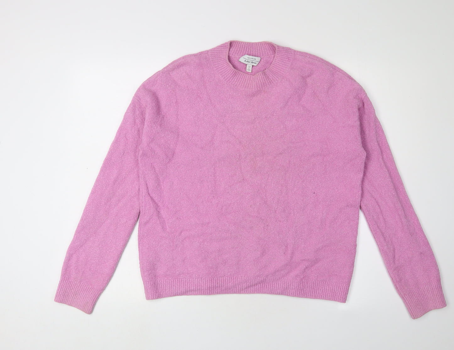 & Other Stories Women's Pink Crew Neck M Jumper