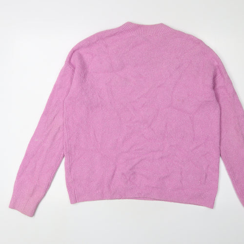 & Other Stories Women's Pink Crew Neck M Jumper