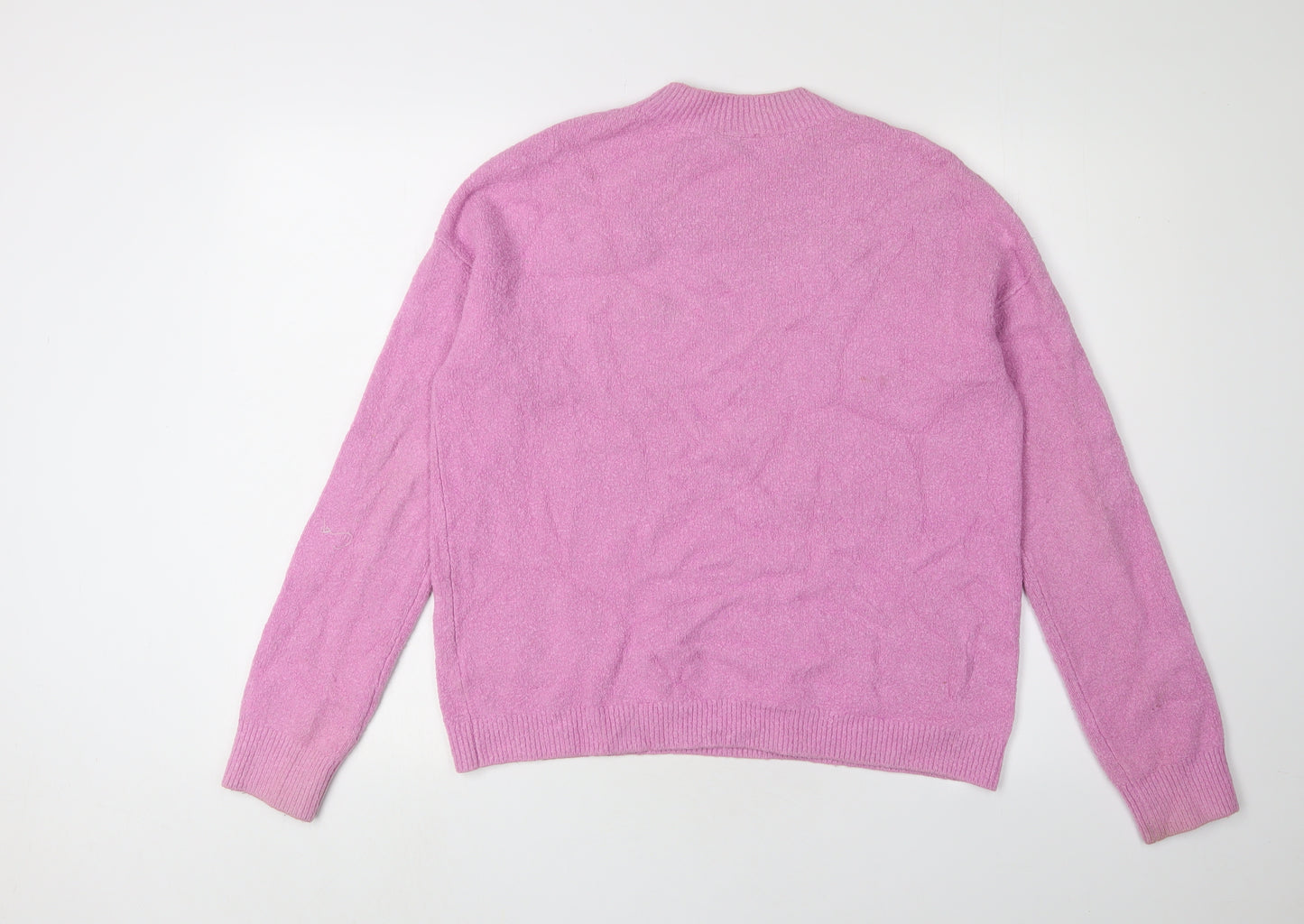 & Other Stories Women's Pink Crew Neck M Jumper