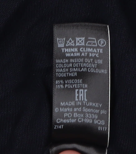 Marks and Spencer Women's Black Jumper Size 6