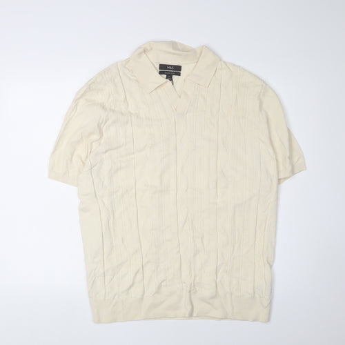 Marks and Spencer Men Beige 2XL Polo Shirt