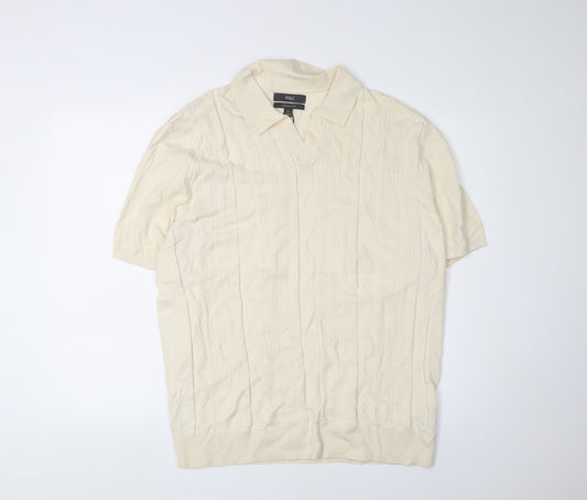 Marks and Spencer Men Beige 2XL Polo Shirt