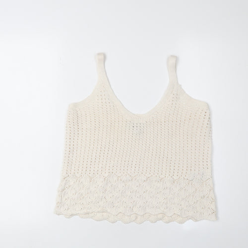 Marks and Spencer Women's Ivory Knit Camisole Tank S