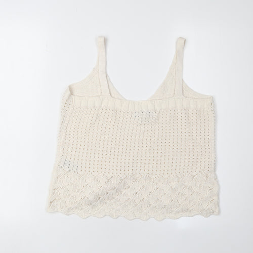 Marks and Spencer Women's Ivory Knit Camisole Tank S