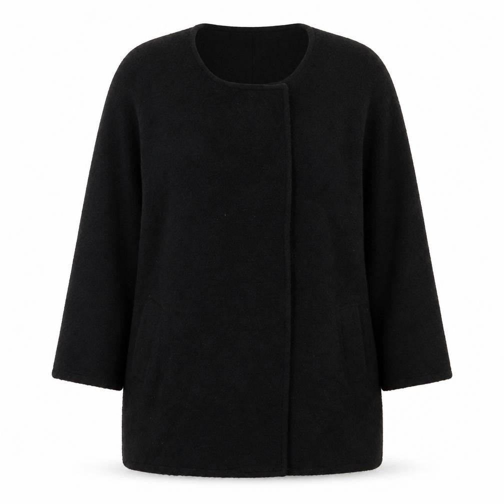 SMF Woman Black Cardigan, M, Women, Regular Fit