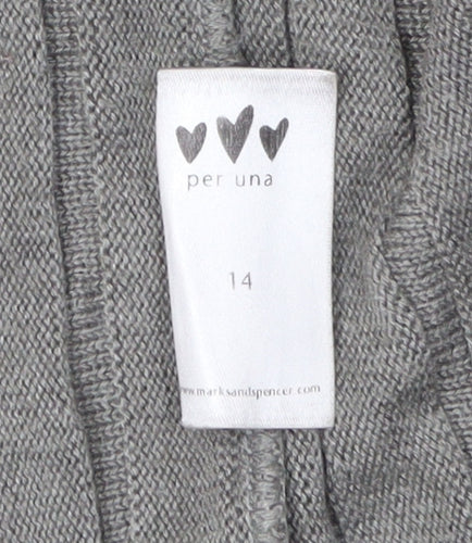 Marks and Spencer Grey Cardigan Size 14 Women