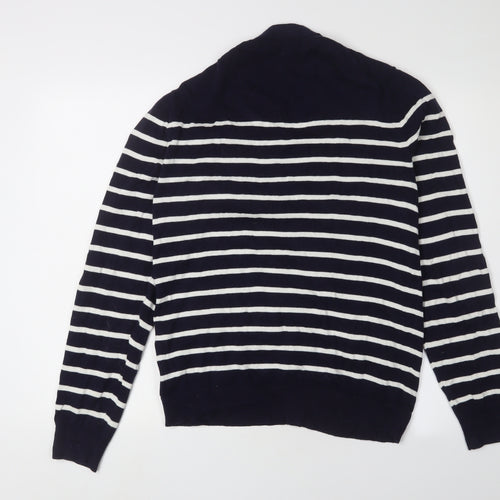 Gap Women's Black Striped Cardigan Size S V-Neck