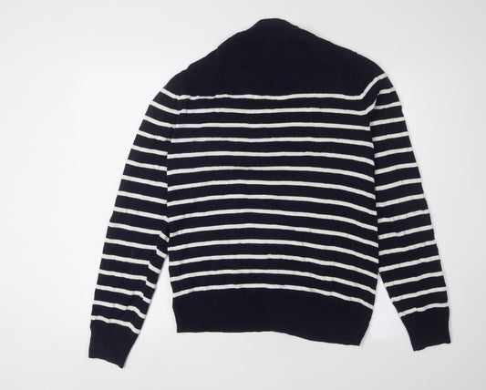 Gap Women's Black Striped Cardigan Size S V-Neck