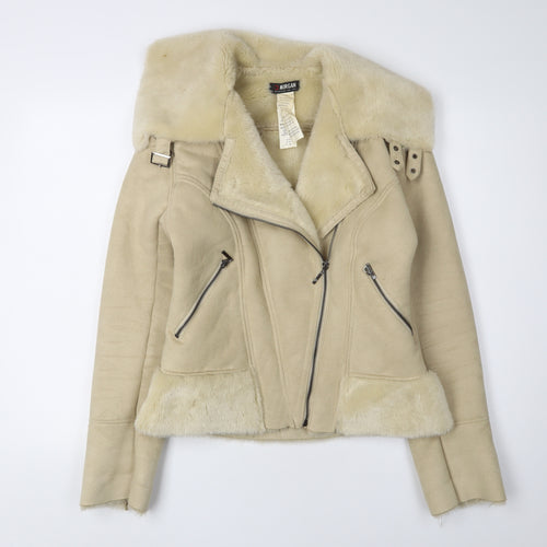 Morgan Women's Beige Biker Jacket Size 12