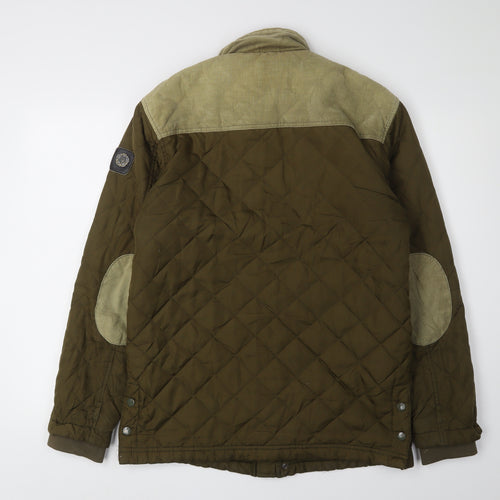 Nicholas Deakins Men's Green Quilted Jacket, Medium