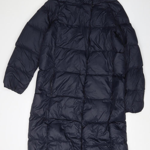 Marks and Spencer Women's Blue Puffer Jacket Size 12