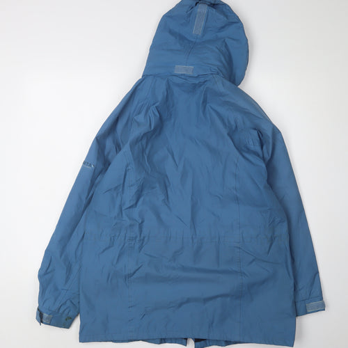 Regatta Women's Blue Rain Coat UK 12 Hooded Jacket