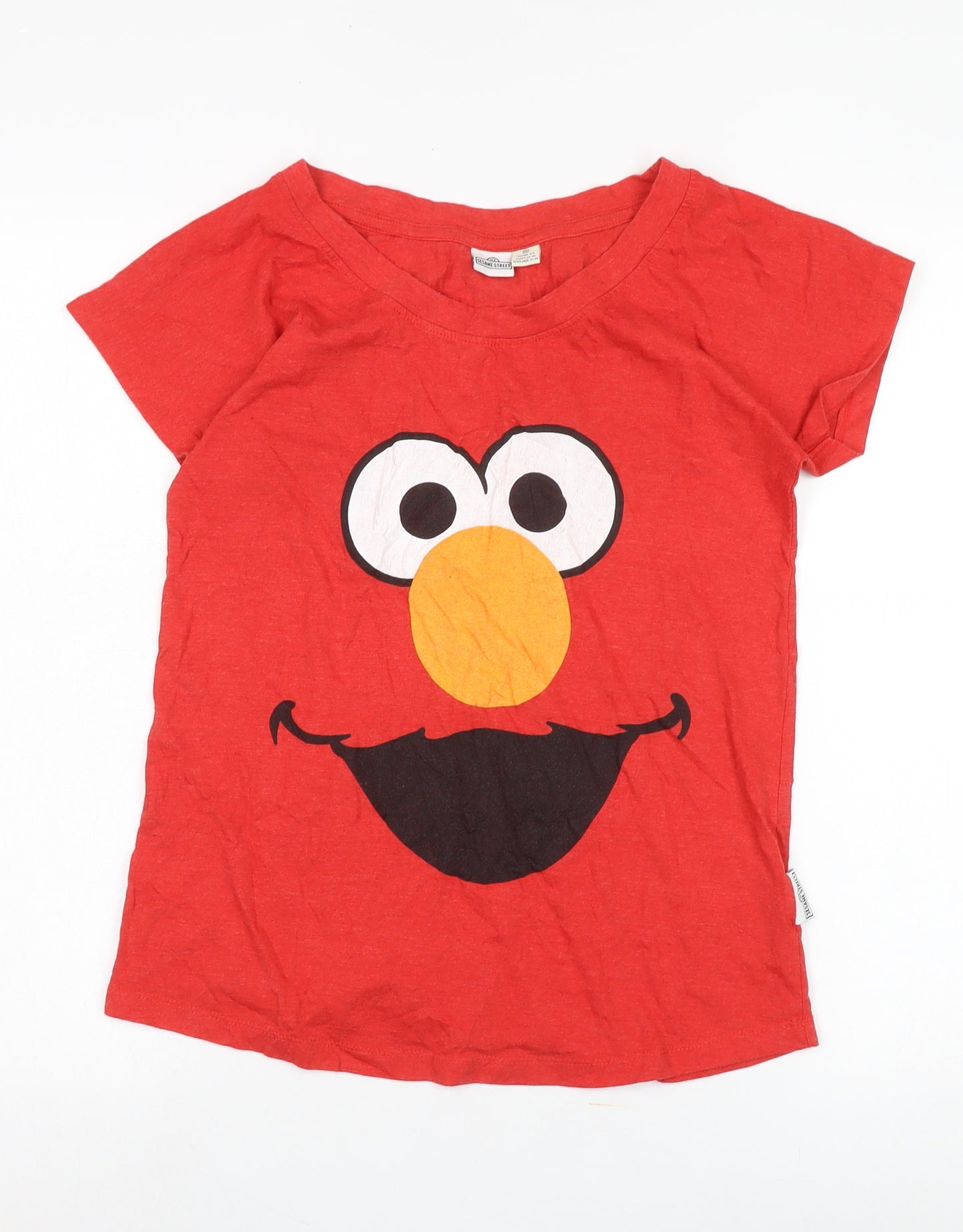 Sesame Street Women's Red Elmo T-Shirt XS Casual
