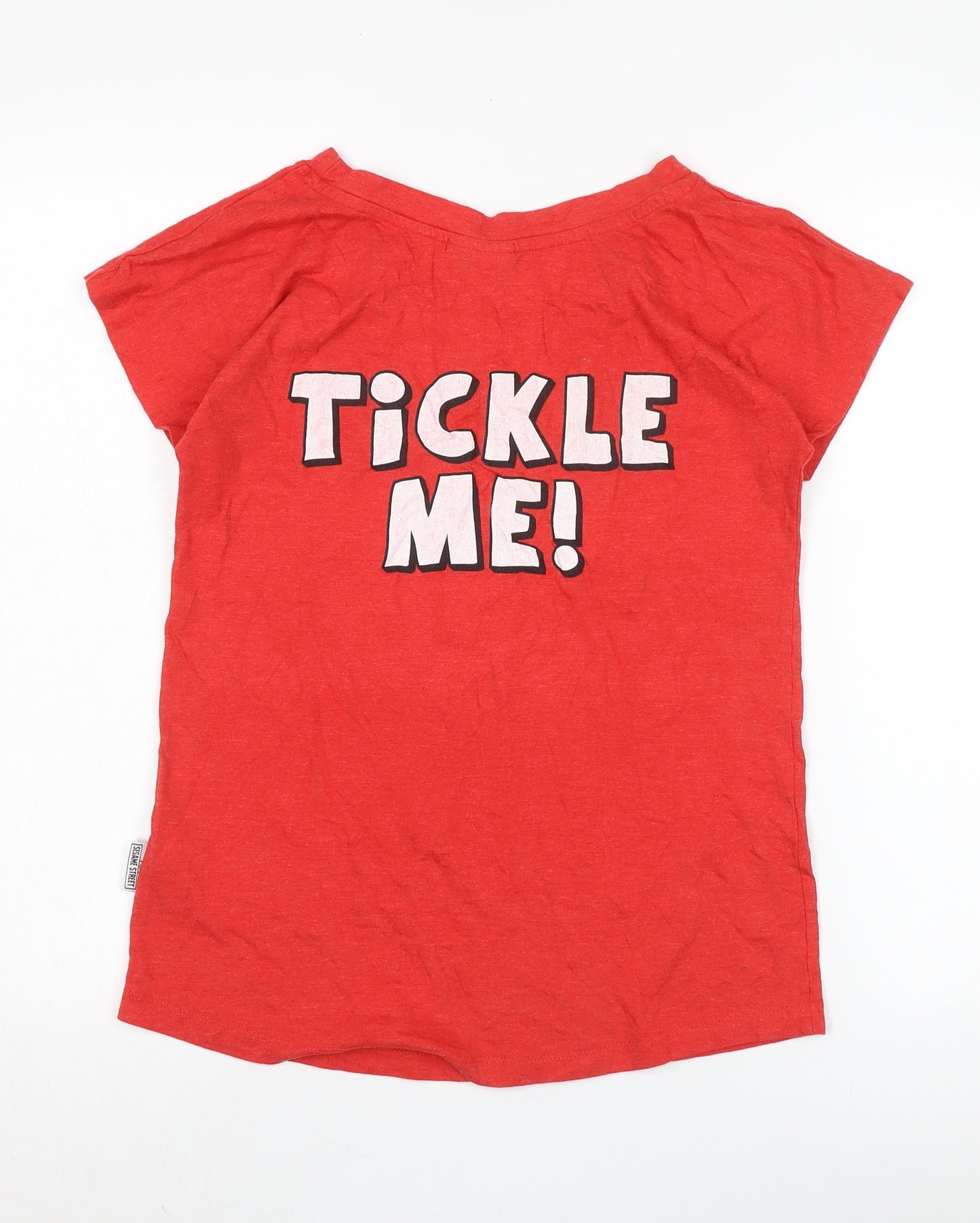 Sesame Street Women's Red Elmo T-Shirt XS Casual