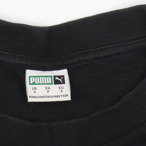 Puma Men's Black Crew Neck Short Sleeve T-Shirt S