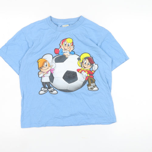 Alstyle Boys Blue Cartoon Graphic T-Shirt, Medium, Casual Wear