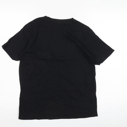 UFC Boys Black T-Shirt, Size 12-13 Years, Logo Accent