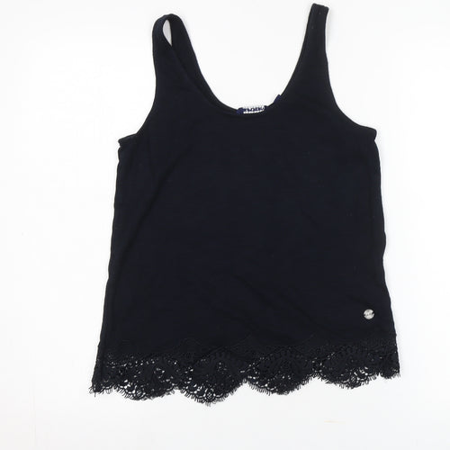 Superdry Women's Black Lace Tank Top - Size M