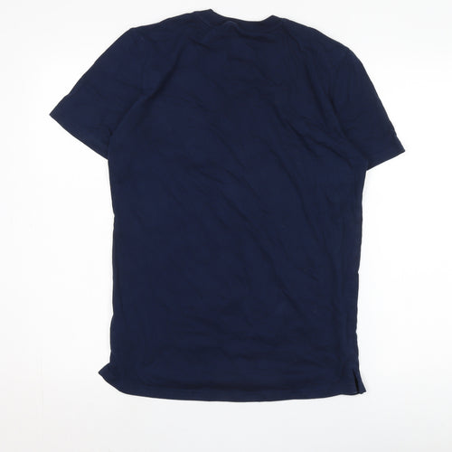 Adidas Blue Casual T-Shirt, Unisex S, Crew Neck