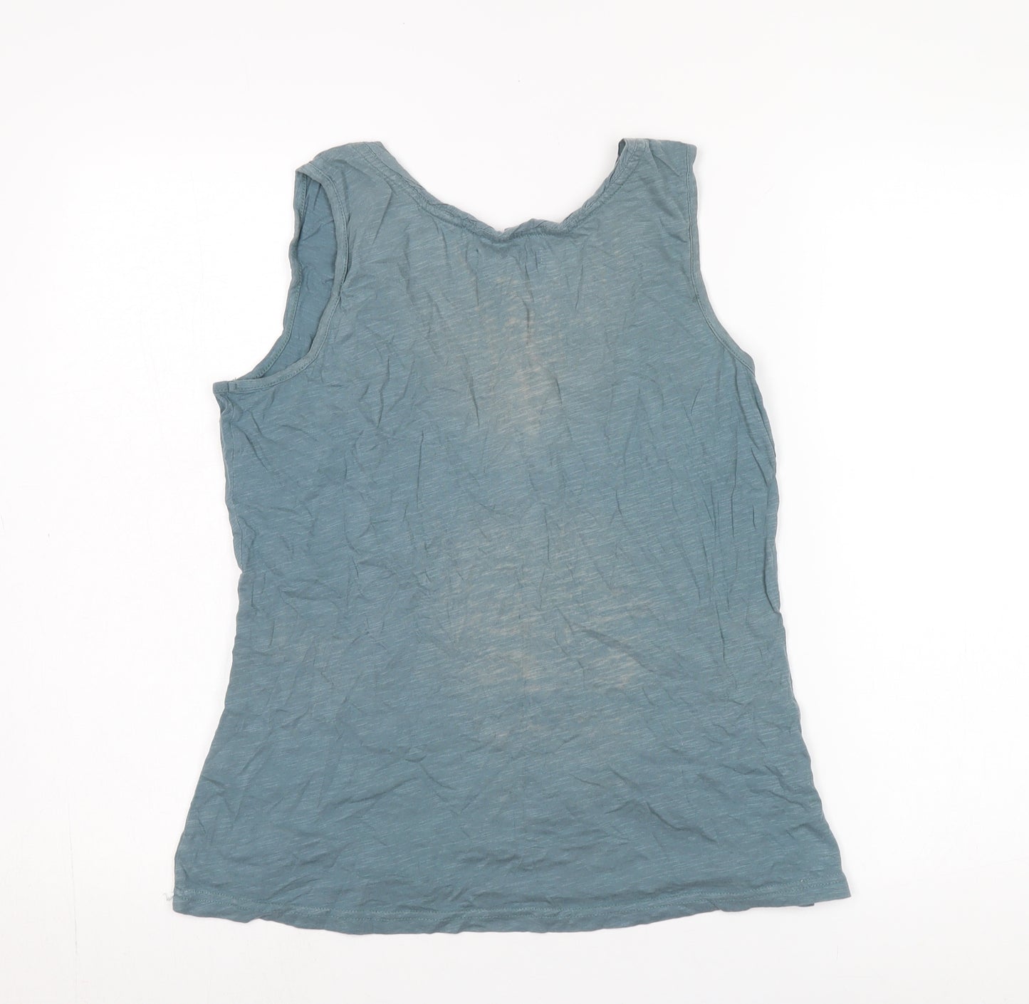 Seasalt Women's Blue Size 12 Tank Top - 100% Cotton