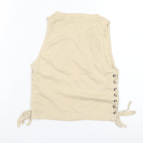 Urban Outfitters Women's Beige Cropped Tank