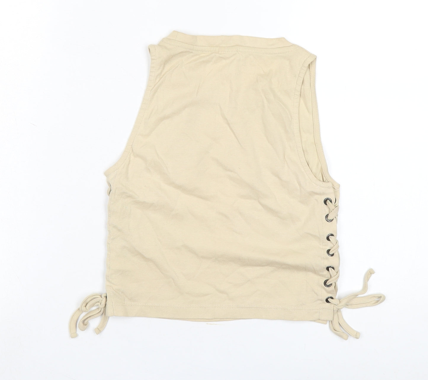 Urban Outfitters Women's Beige Cropped Tank