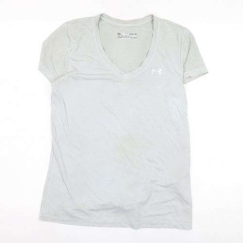 Under Armour Women's White V-Neck Relaxed T-Shirt S