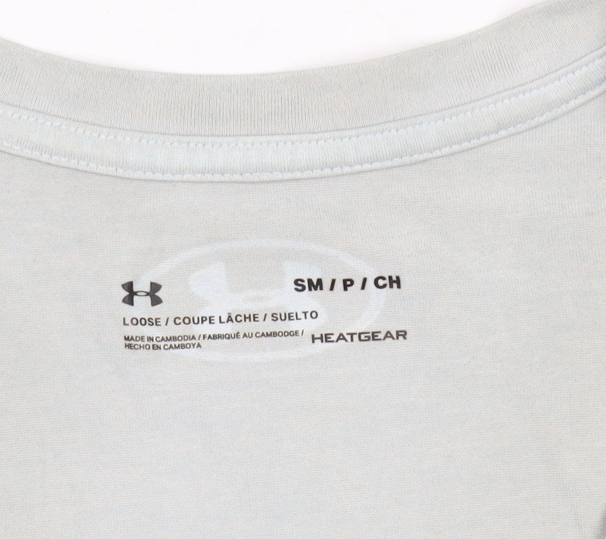 Under Armour Women's White V-Neck Relaxed T-Shirt S