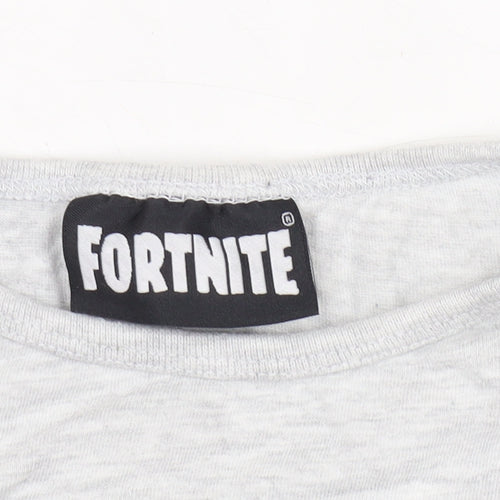 Fortnite Boys Grey Long Sleeve T-Shirt 11-12 Years