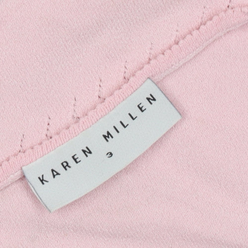 Karen Millen Women's Pink Sleeveless Vest Jumper