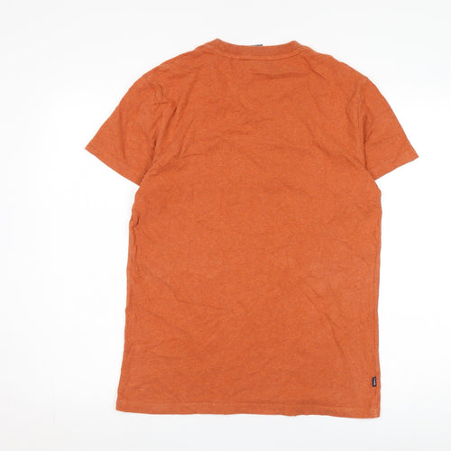 Superdry Men's Orange T-Shirt, Size S, Logo Accent