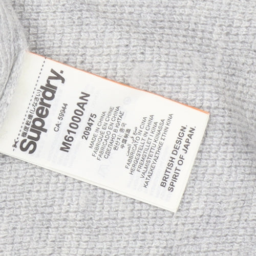 Superdry Men's Grey Wool Pullover Jumper - Size L