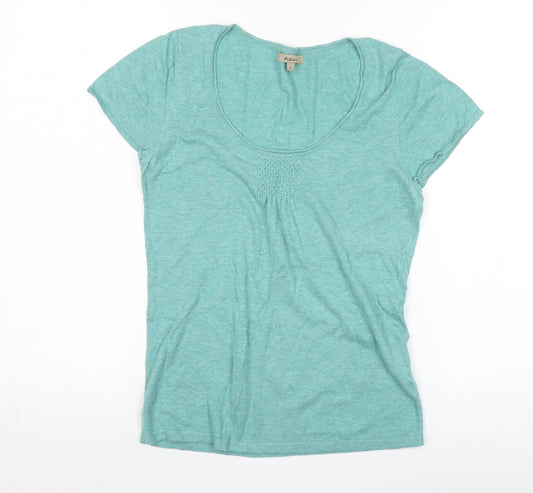 Ken Women's Green Cotton T-Shirt Small Casual Summer Top