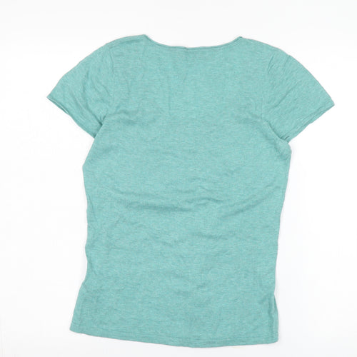 Ken Women's Green Cotton T-Shirt Small Casual Summer Top