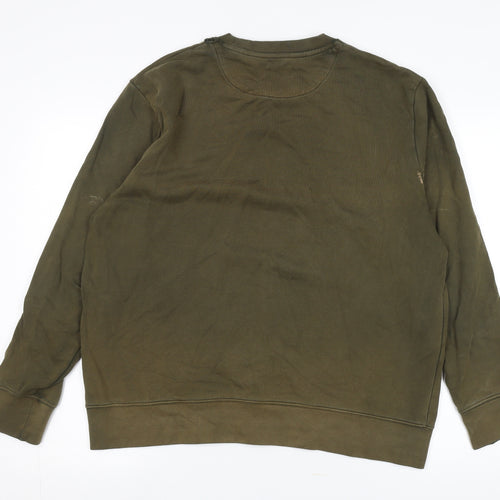 Racing Green Men's Green Pullover Sweatshirt Large