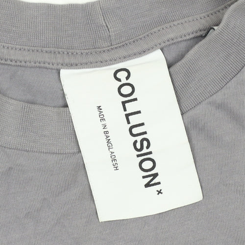 Collusion Grey Men's T-Shirt Size M