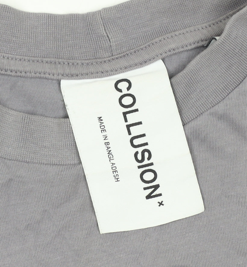 Collusion Grey Men's T-Shirt Size M