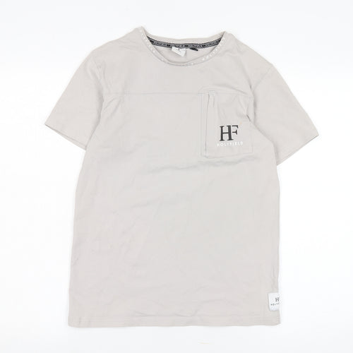 Holyfield Teens Grey M T-Shirt, Comfortable Crew Neck