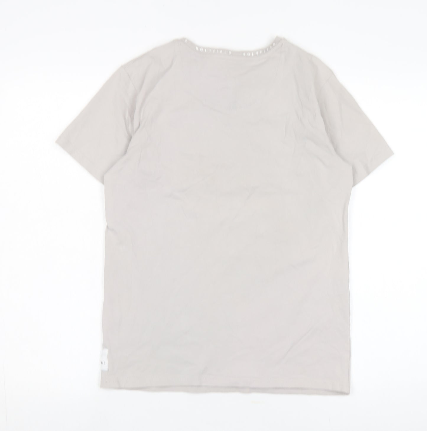 Holyfield Teens Grey M T-Shirt, Comfortable Crew Neck