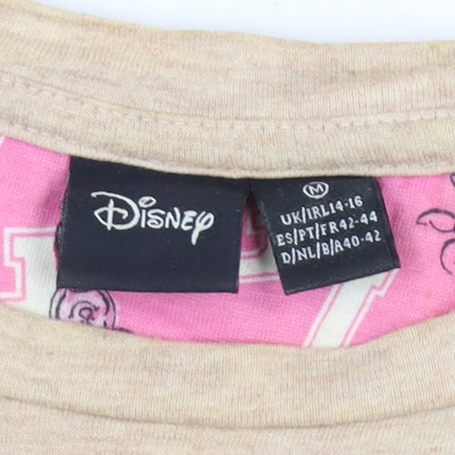 Disney Women's Beige Piglet T-Shirt, M, Cartoon Style