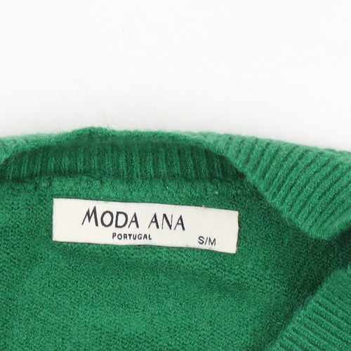 MODA ANA Women's Green Pullover Jumper S