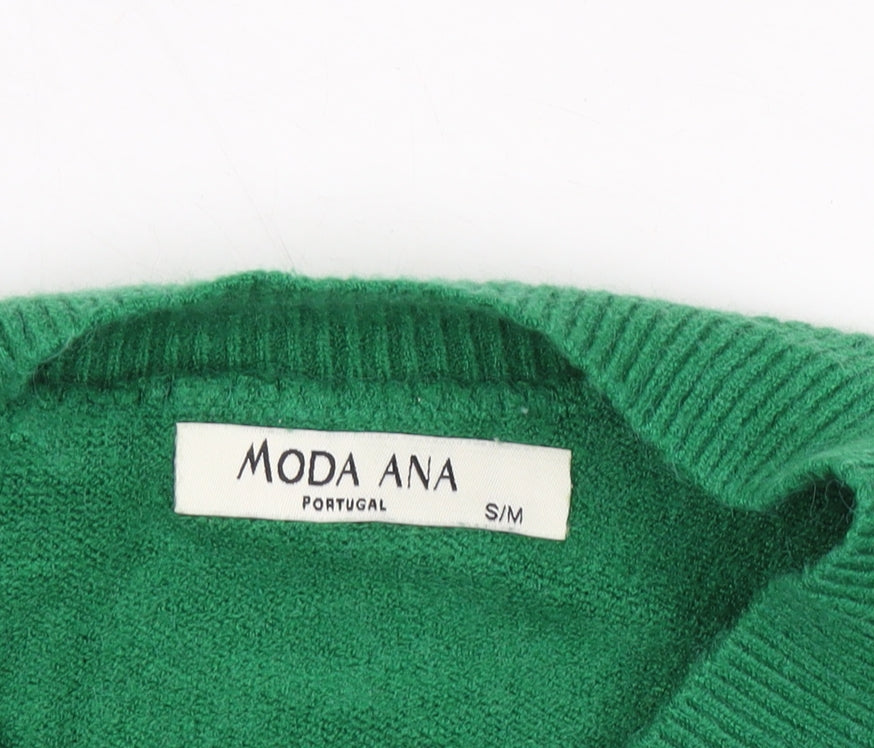 MODA ANA Women's Green Pullover Jumper S