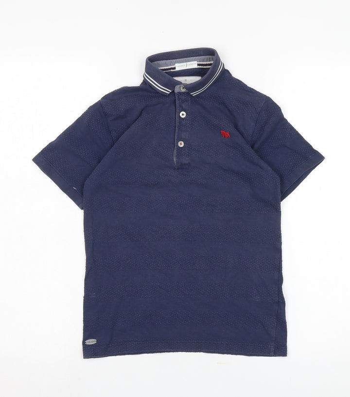Jasper Conran Boys Blue Polo Shirt Size 6Y - Classic Logo Design