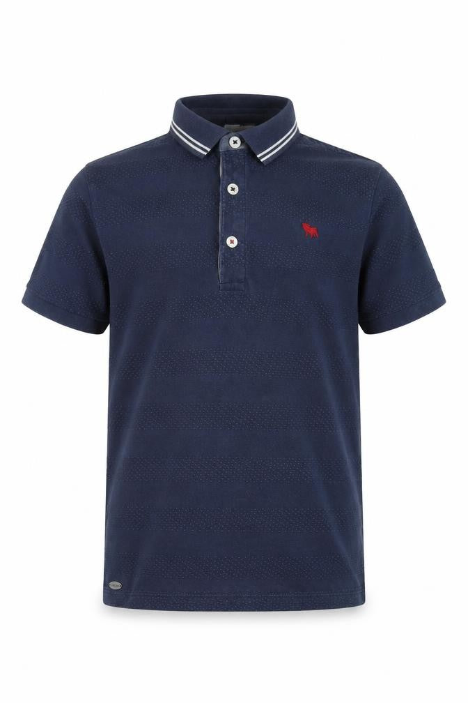 Jasper Conran Boys Blue Polo Shirt Size 6Y - Classic Logo Design