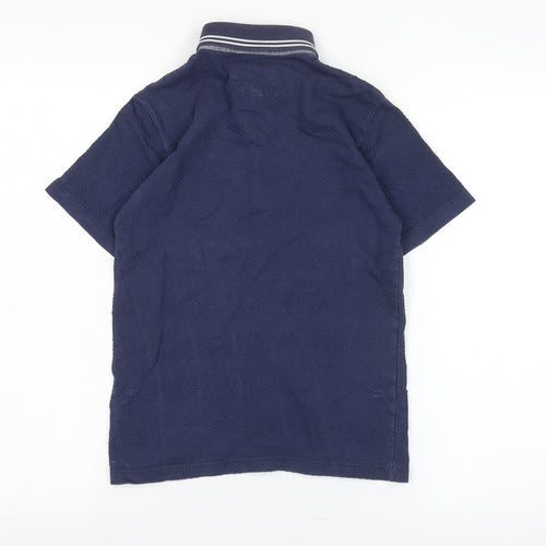 Jasper Conran Boys Blue Polo Shirt Size 6Y - Classic Logo Design