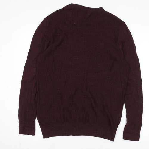 Criminal Men's Medium Brown Pullover Jumper