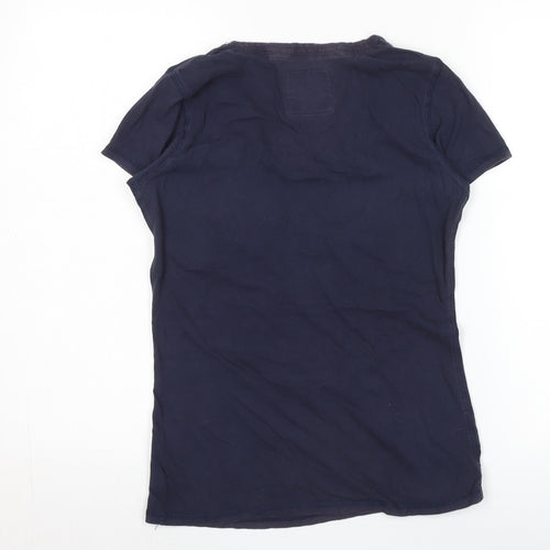 Denim Co Women’s Blue V-Neck T-Shirt, Size 12, Casual