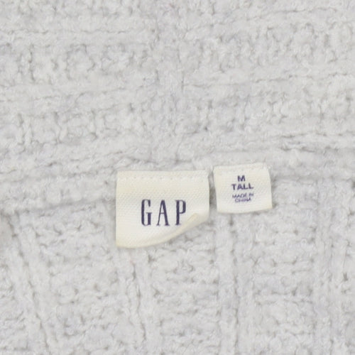 GAP Women's Grey Cardigan M Tall Knit